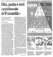 Olio, pasta e ceci patrimonio dell'Umanità