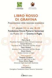 27 ottobre: presentazione del Libro Rosso di Gravina