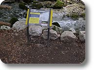 Schild am Lago Tovel