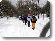 Wanderung mit Schneeschuhen