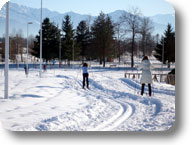 Un altro weekend sulla neve nel parco fluviale