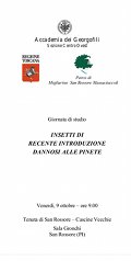 Insetti di recente introduzione dannosi alle pinete