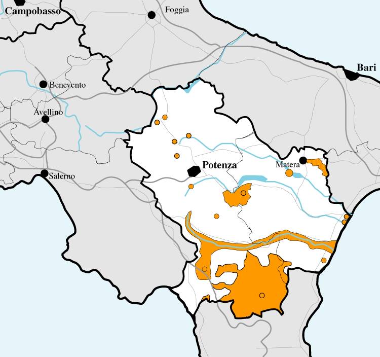 Interaktive Karte Basilicata