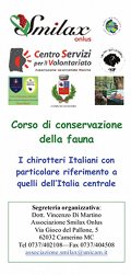 Corso di conservazione della fauna